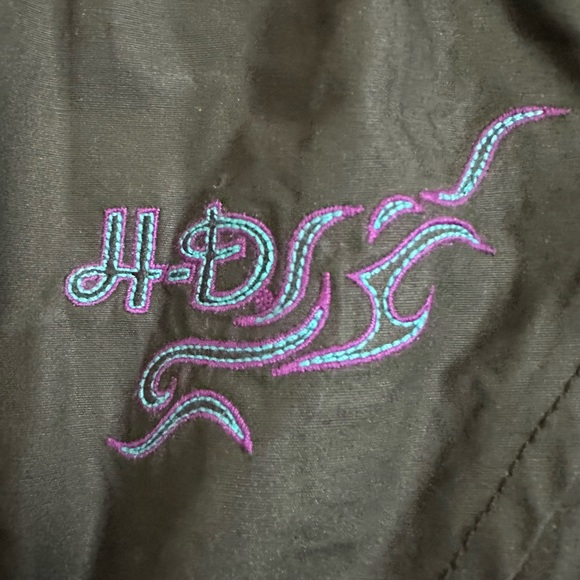 Women’s Harley Davidson Embroidered Black Jacket Size XL - Picture 6 of 12